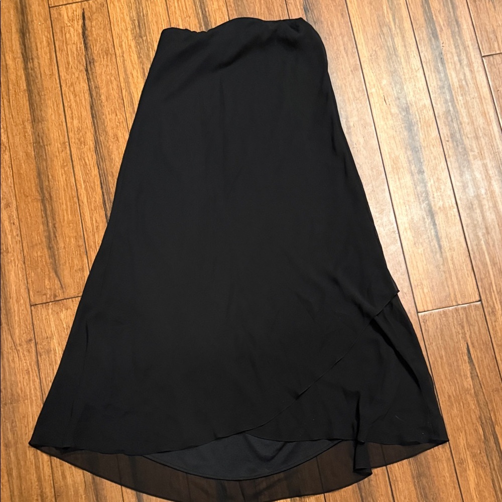 Alex Evenings Sz S Tulip Hem Elegant Black Women's Skirt